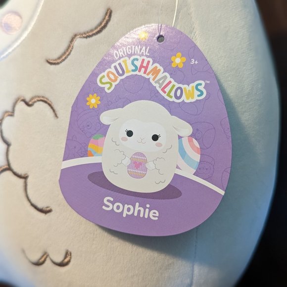 Easter Squishmallows 12” Sophie The Lamb Plush Toy Egg w/Heart 2023 NEW - Picture 3 of 6